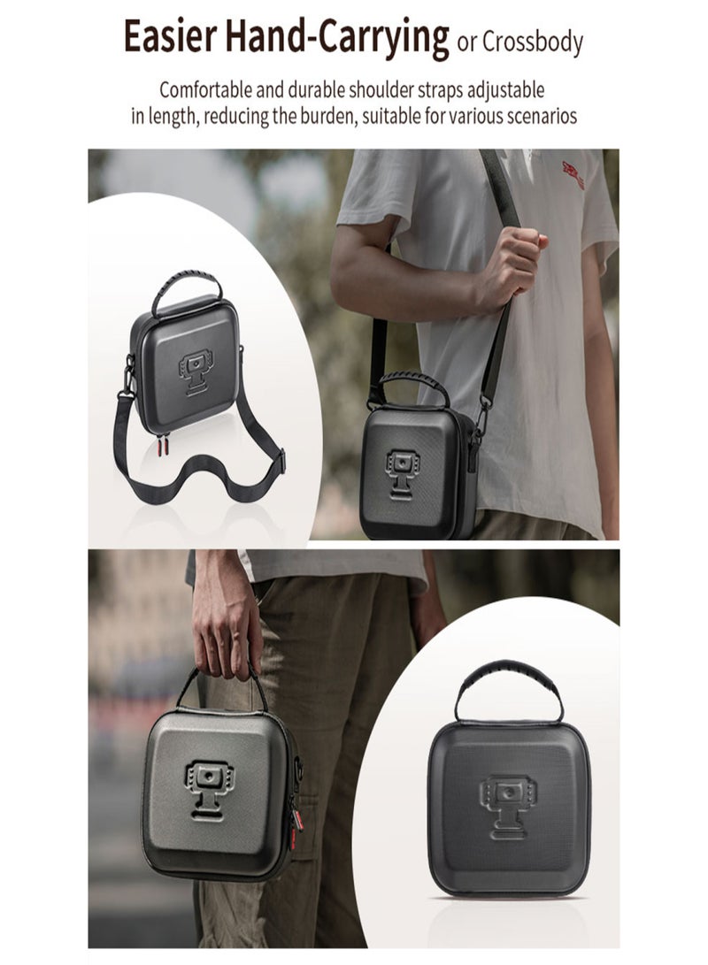 ستارت آر سي حقيبة كاميرا رياضية محمولة من STARTRC، صندوق تخزين للكاميرا بتصميم شبه مفتوح، تدعم الكاميرا + مقبض البطارية + مقبض 1/4 بوصة + كابل PD + حامل ثلاثي صغير، متوافقة مع DJI Pocket 3 - Image 2